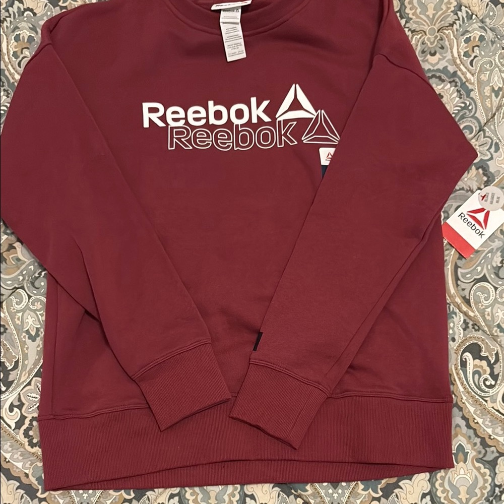 Reebok Crewneck Sweatshirt with Logo NWT